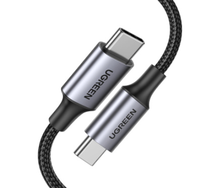 Chargers + Cables UGREEN 50152 fast 3.0A _ 60W Type_C to Type_C Charging Data 2M Cable